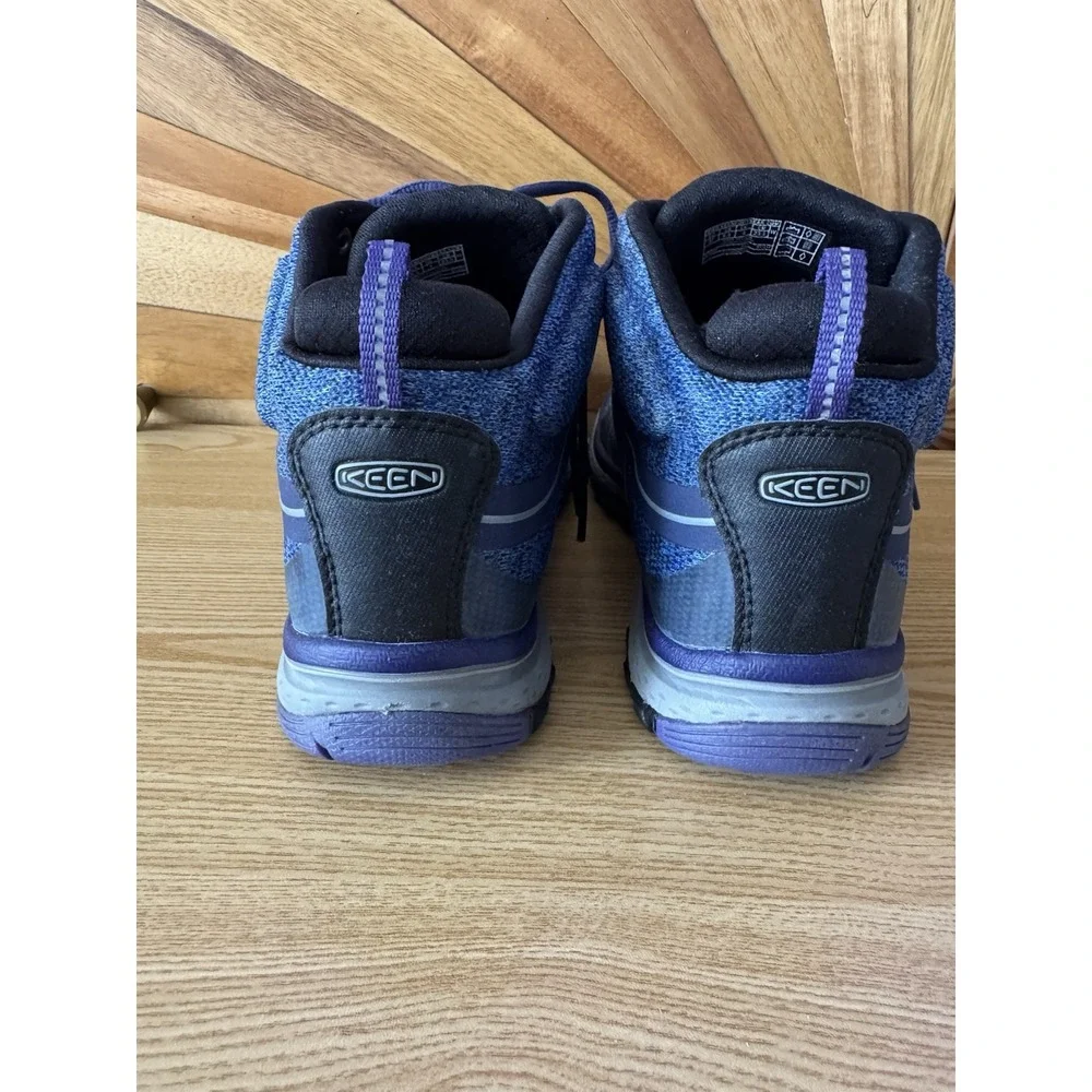 Keen Women Sz 6.5 TERADORA II Mid Hiking Boots Waterproof Blue Purple Astral EUC